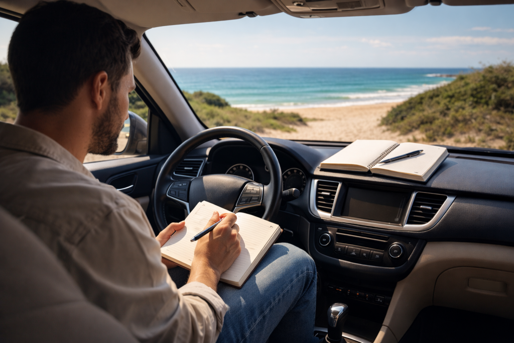 Escritura terapéutica frente al mar
